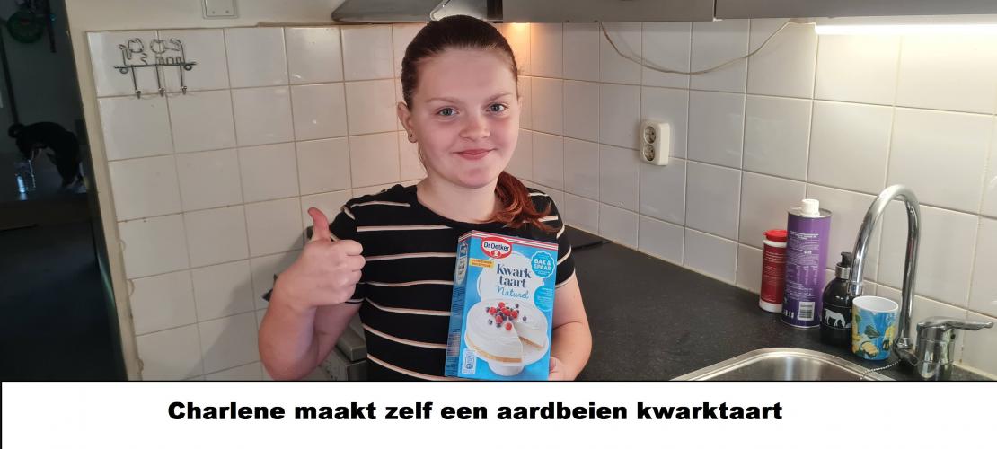 Charlene maakt zelf een Aardbeienkwark taart #vlog 20