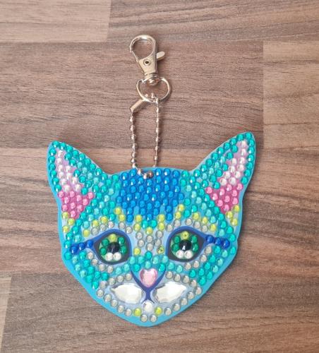 Cat Diamond painting keychain