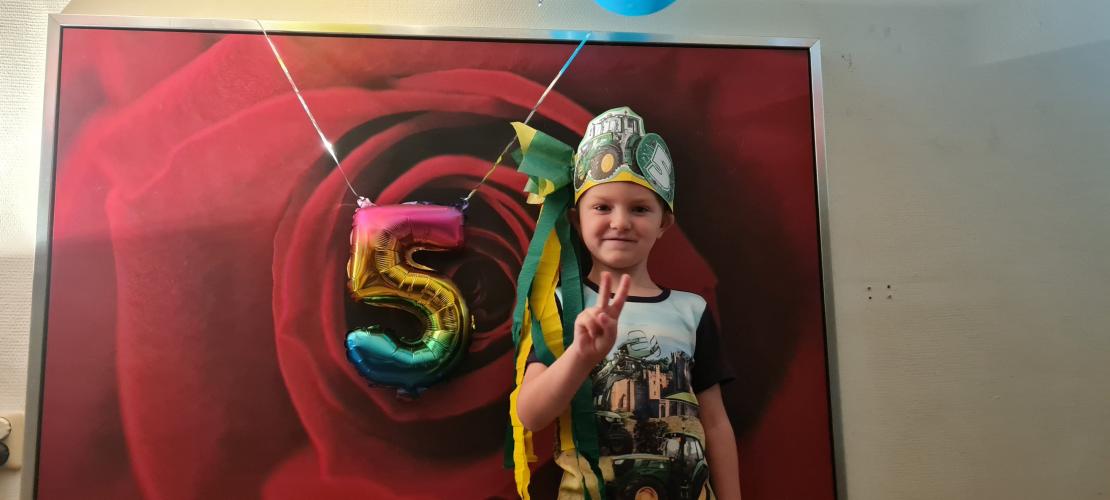 Hoera hij is 5 jaar