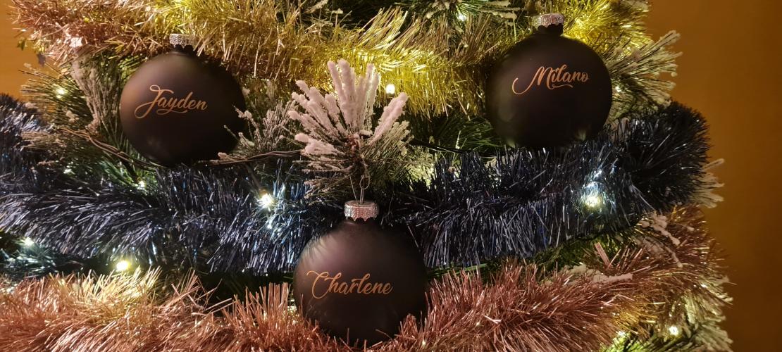 Onze kerstboom staat