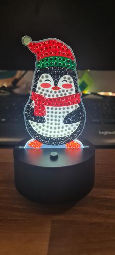 Pinguïn Diamond painting lampje