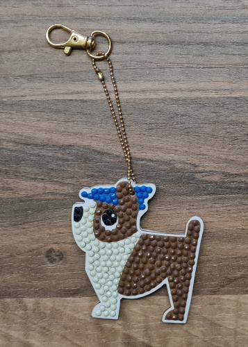 Honden Diamond painting sleutelhanger