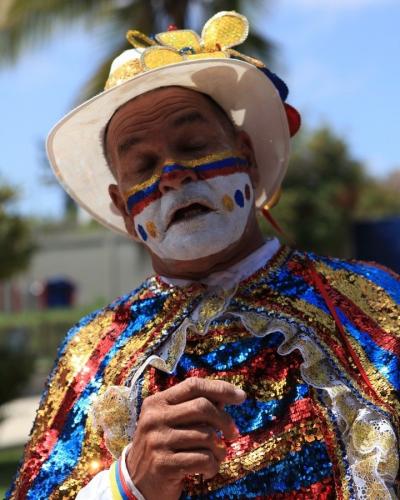 Disfutando el color del carnaval 