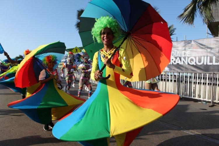 Disfutando el color del carnaval 