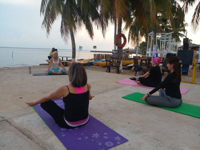 Yoga-Cancer My Rosa.