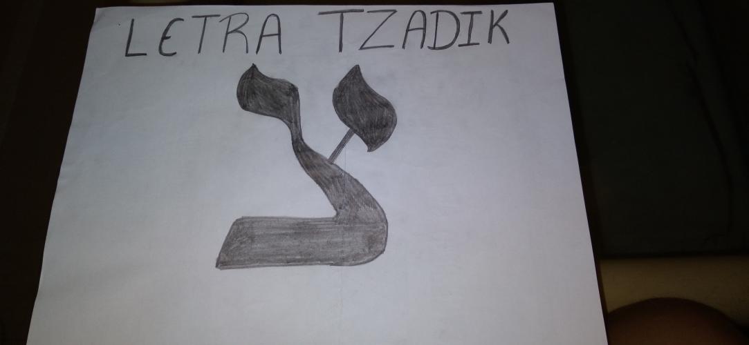 Tzadik = Justice.