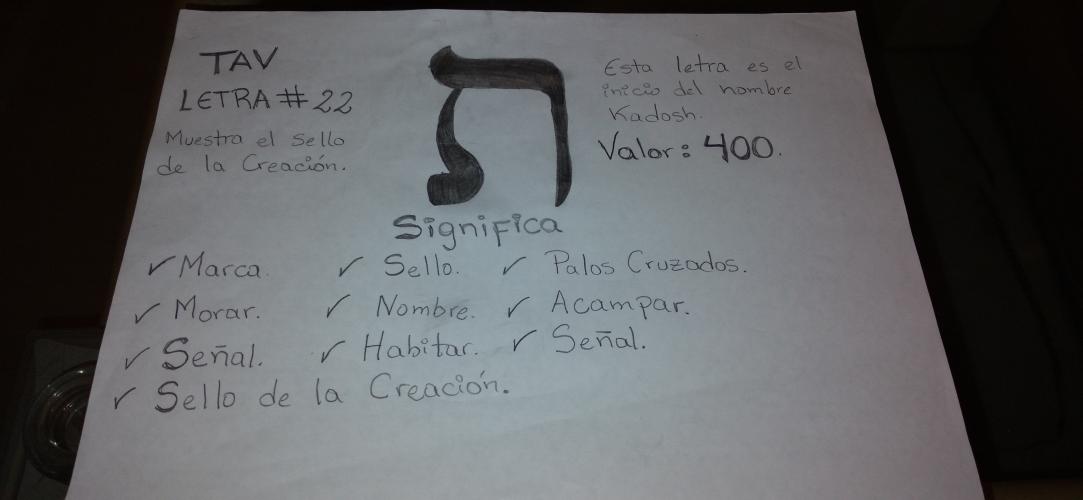 Tav = Sello de la Creación.