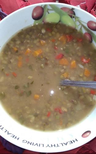 100% vegan Arvejas Soup