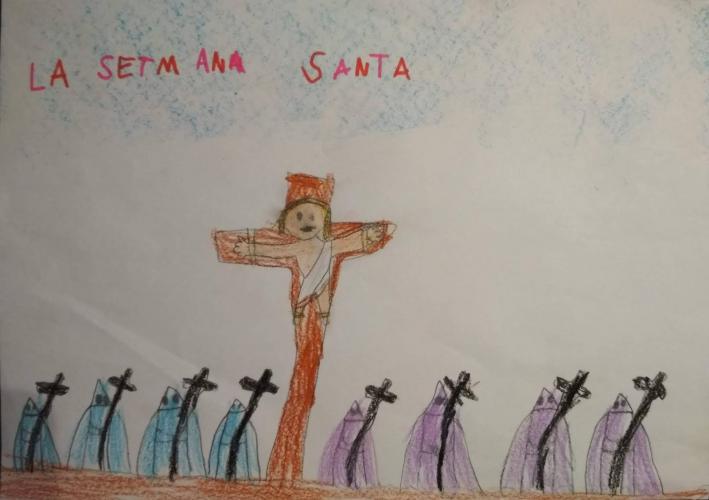 Dibujos de pascua(Semana santa) hecho por niños