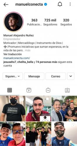 Manuel Conecta, influencer with purpose