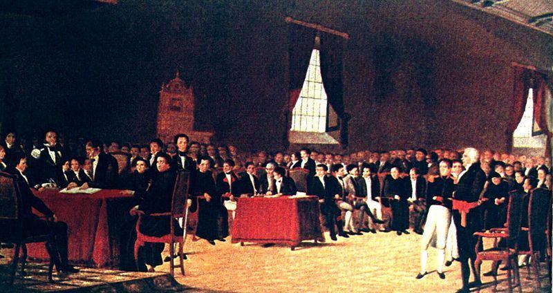 Unterzeichnung des Gesetzes über die Unabhängigkeit Venezuelas