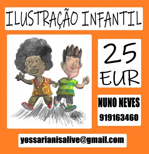 Postcard on commissions for illustrations to children