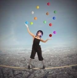 The juggling game ...