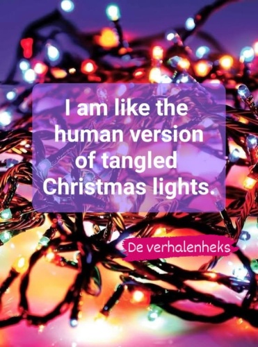 Tangled Xmas lights also shine ...