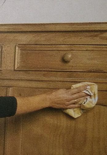 How do you refurbish an old wooden cabinet?