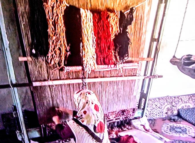 The comprehensive working process to manufacture a Turkish carpet (process of a Turkish rug)