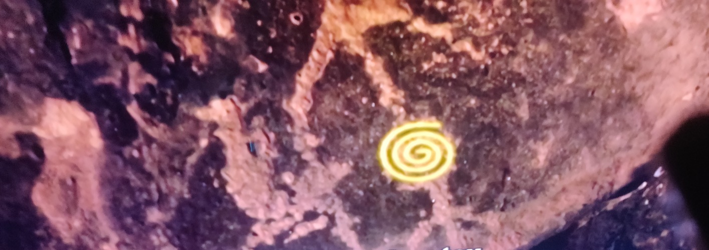 This is a petroglyph from a portal carved by the Native Indians on the rock in a Canyon