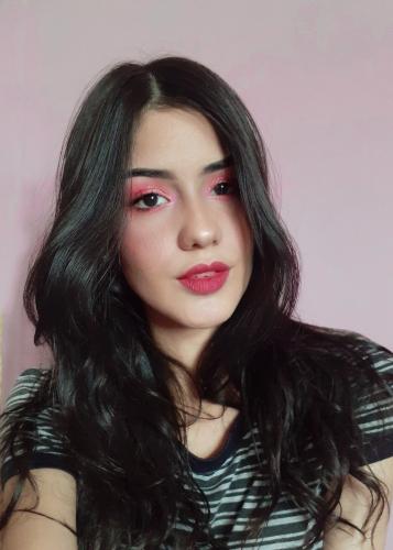 Makeup with a little glitter