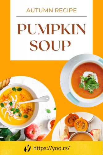 Autumn recipe Pumpkin soup 