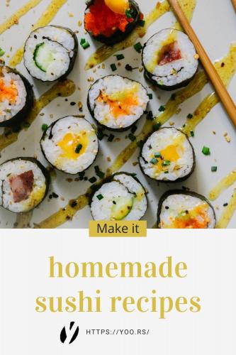 Homemade sushi recipes