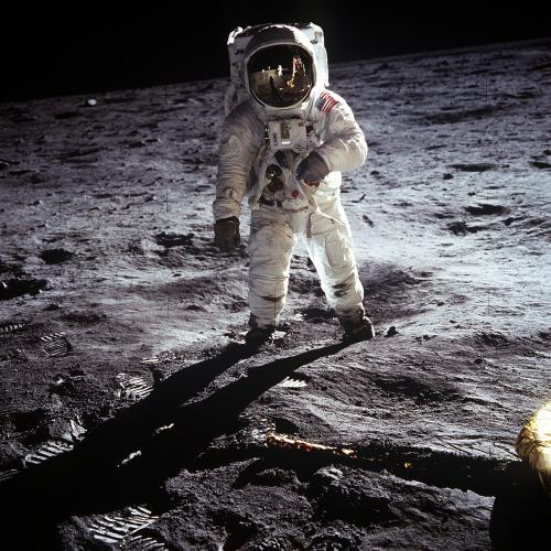 When did the first man land on the moon? 
