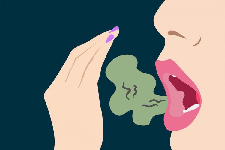 What causes bad breath?
