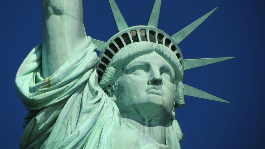How tall is the Statue of Liberty?