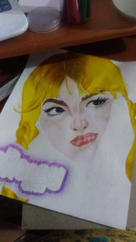 Dibujo de Britney Spears. 