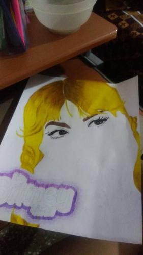 Dibujo de Britney Spears. 
