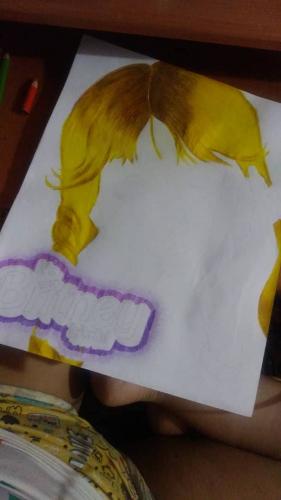 Dibujo de Britney Spears. 