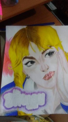 Dibujo de Britney Spears. 