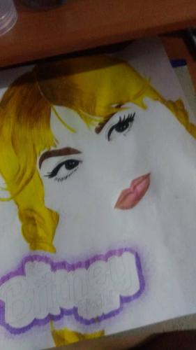 Dibujo de Britney Spears. 