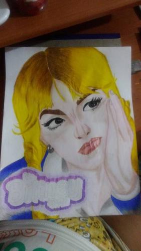 Dibujo de Britney Spears. 