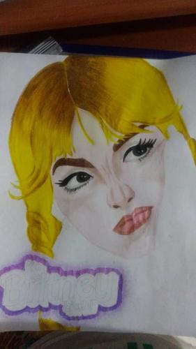 Dibujo de Britney Spears. 