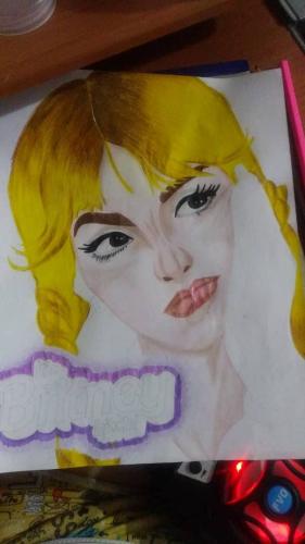 Dibujo de Britney Spears. 