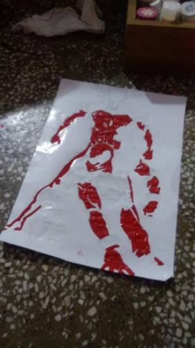 Pintura de Scarlet Spiderman