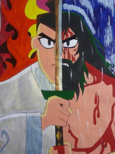 Pintura de Samurai Jack.