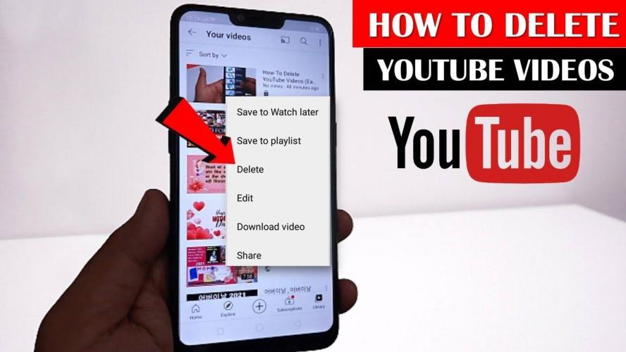 How to delete a YouTube video