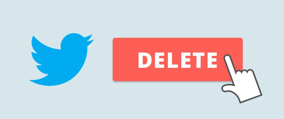How to delete a twitter account