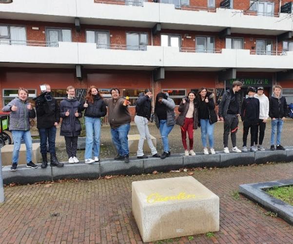 Betonblokken Plein Oost...