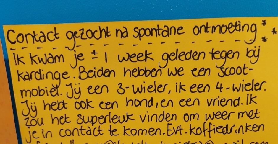 Gezocht na een...
