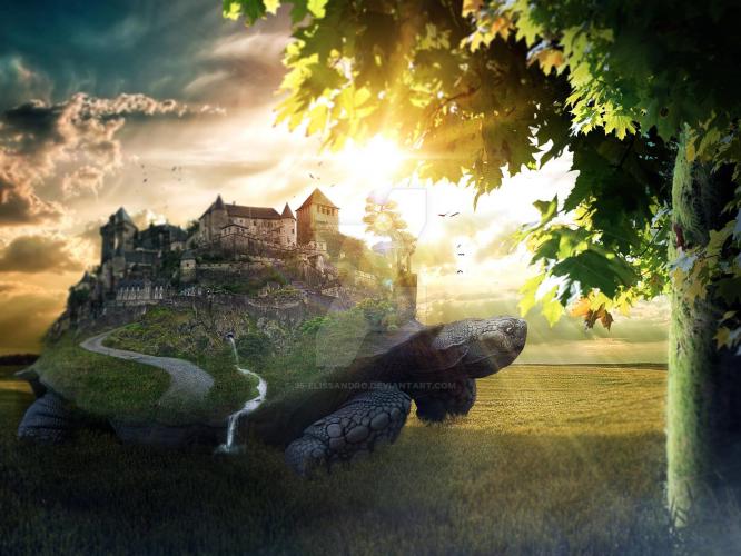 Photoshop Surreal &amp; Fantasy Manipulation -Big Turtle 