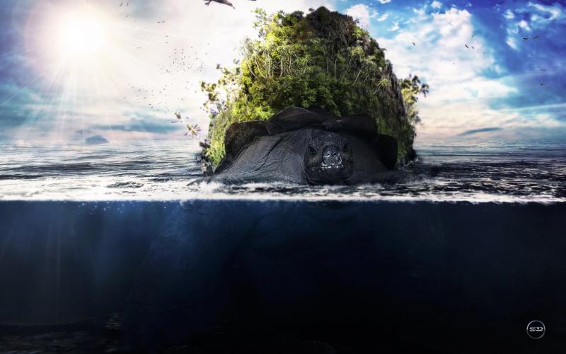 Photoshop Surreal &amp; Fantasy Manipulation -Big Turtle 