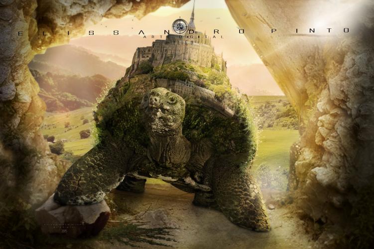 Photoshop Surreal &amp; Fantasy Manipulation -Big Turtle 