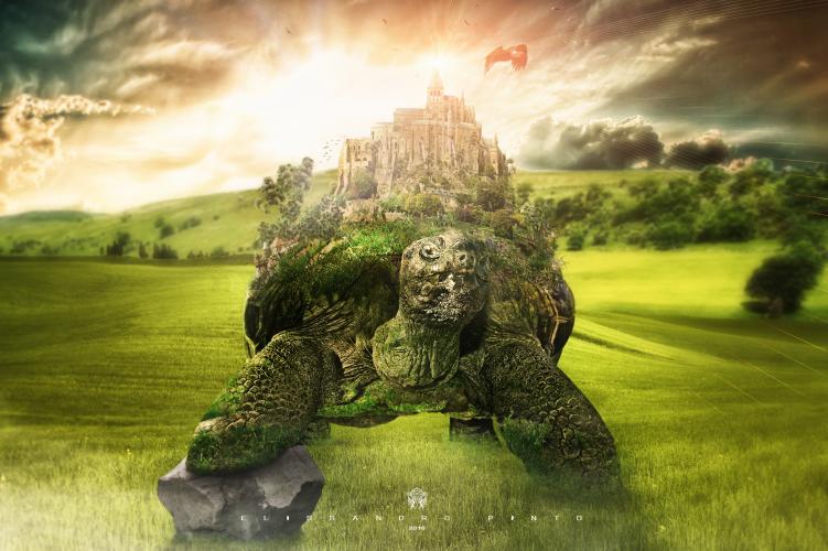 Photoshop Surreal &amp; Fantasy Manipulation -Big Turtle 