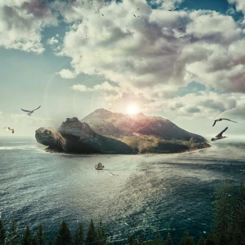 Photoshop Surreal &amp; Fantasy Manipulation -Big Turtle 