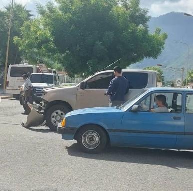 Big collision between cars.