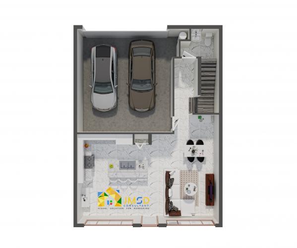 Residential Home Floor Plan Rendering Visualization San Diego California