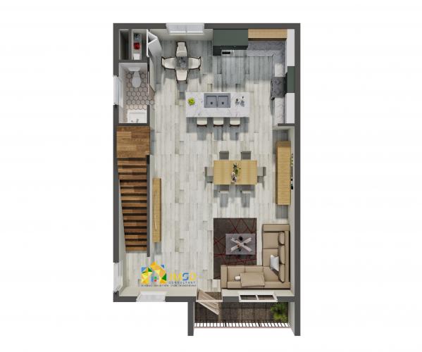 Residential Home Floor Plan Rendering Visualization San Diego California