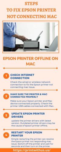 Steps to Fix Epson Printer Not Connecting Mac